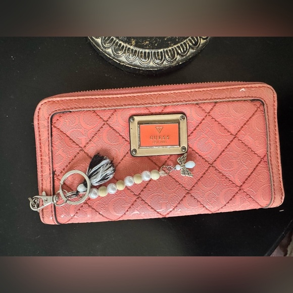 Hand Crafted Modern Pearl Beaded Key Chain With Angel & Tassel - NEW - Picture 7 of 11